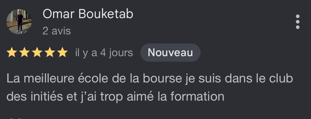 Témoignage de Omar Bouketab, membre D*Trading
