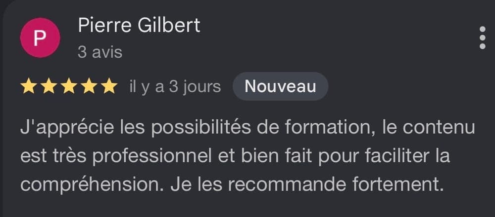 Témoignage de Pierre Gilbert, membre D*Trading