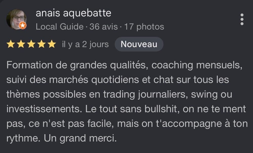 Témoignage de Anaïs, membre D*Trading