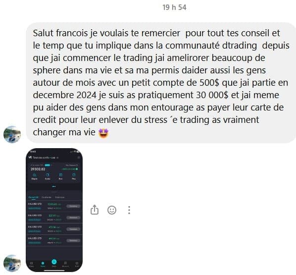 Témoignage de Membre D*Trading, membre D*Trading