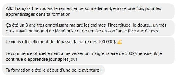 Témoignage de Membre D*Trading, membre D*Trading